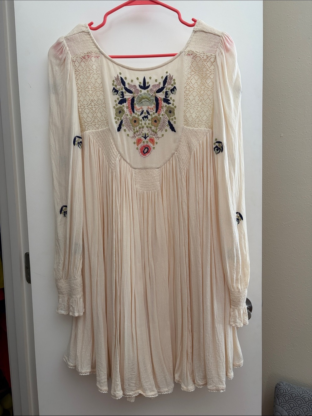 Free People Mohave Embroidered Mini Dress | S